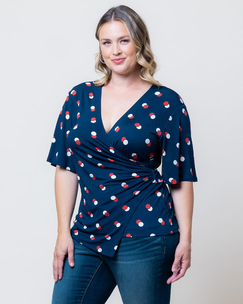 Stella Faux Wrap Top - Sale!