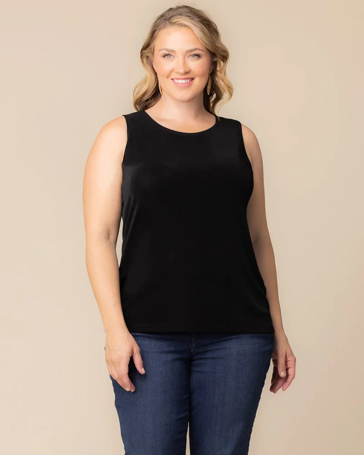 Classic Silky Sleeveless Tank Top by Vikki Vi