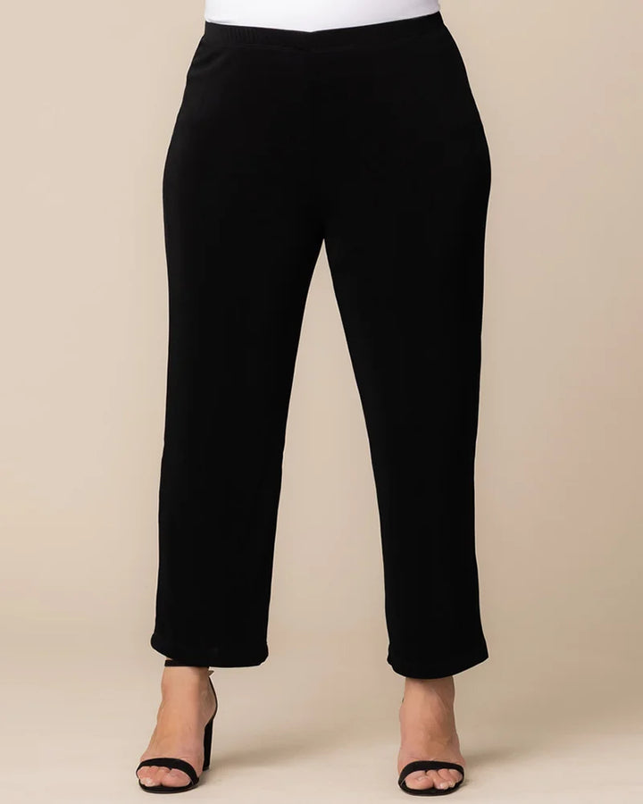 Classic Petite Pull-On Straight Leg Pants by Vikki Vi