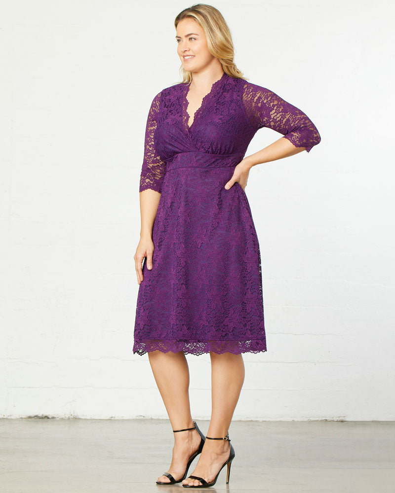 Scalloped Boudoir Lace Dress