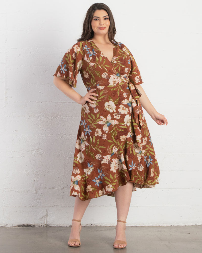 Chloe Crepe Wrap Dress - Final Sale!