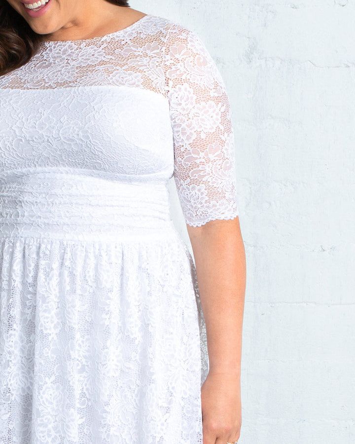 Lace Illusion Wedding Gown - Sale!