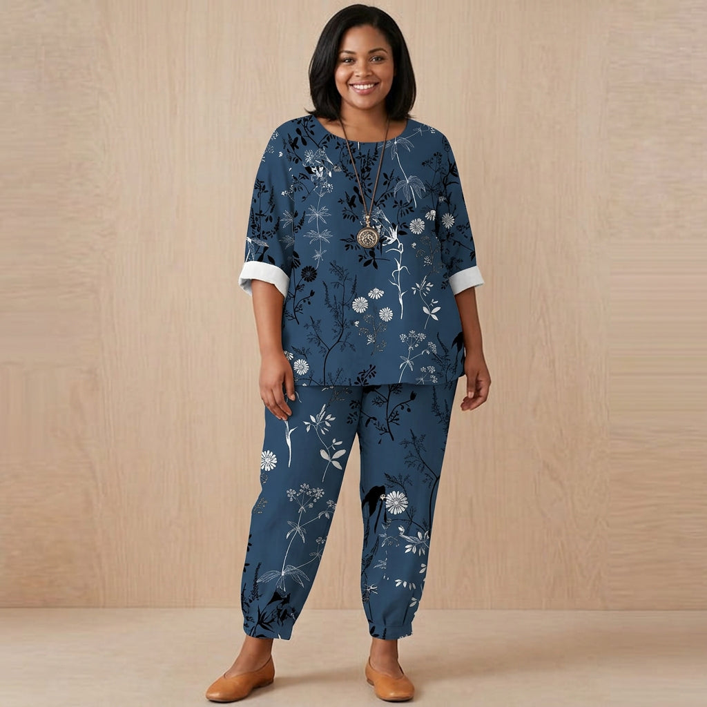 Anas 3D Print Set: Effortless Casual Style