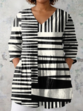 Tegan | Long Blouse with V-Neck