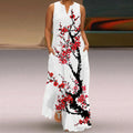 Florence | V-Neck Sleeveless Blossom Maxi Dress