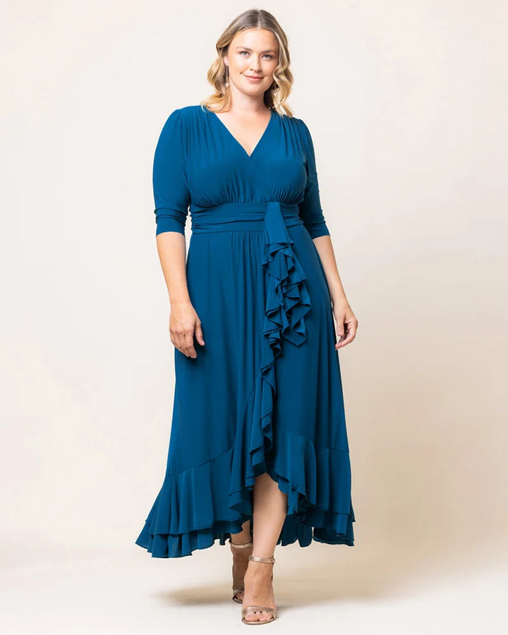 Veronica Ruffled Evening Gown