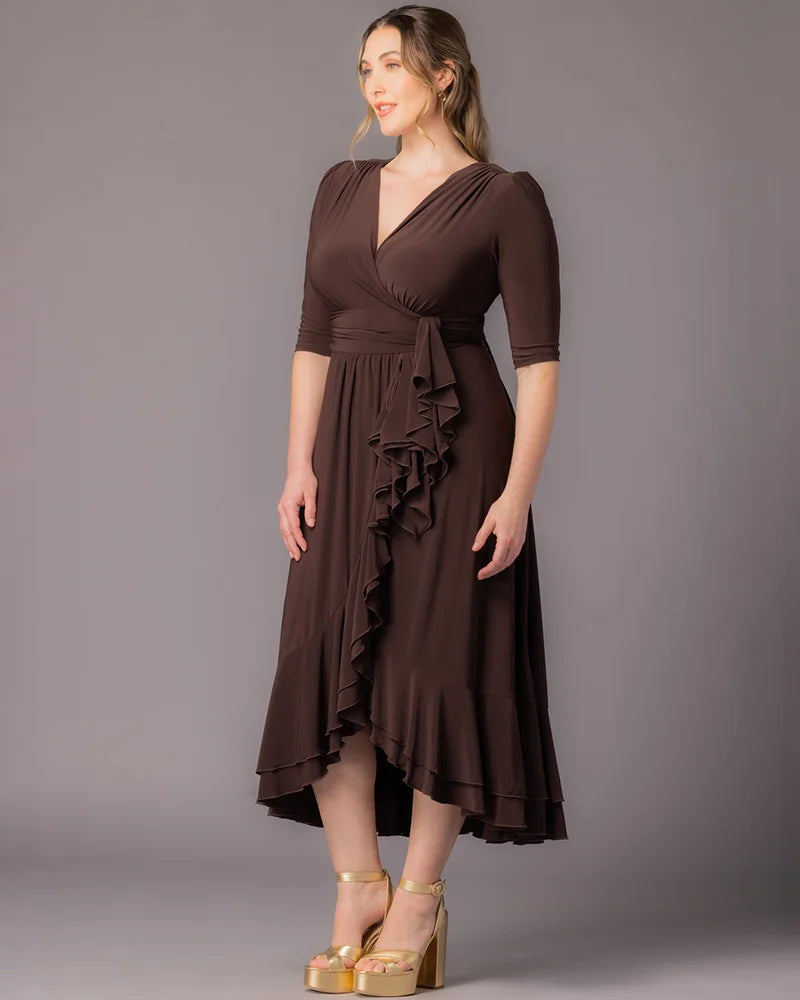 Veronica Ruffled Evening Gown