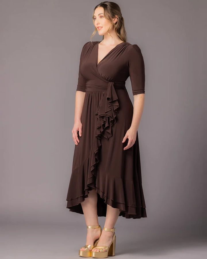 Veronica Ruffled Evening Gown