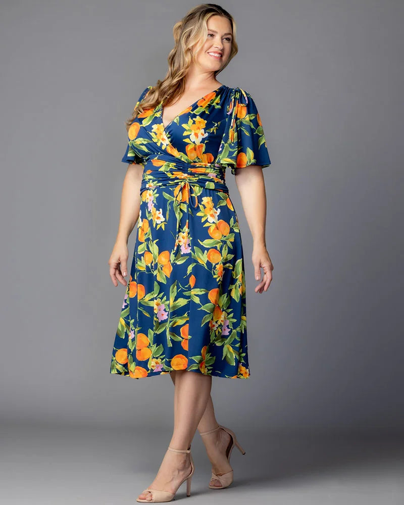 Jemma Ruched Tie Dress
