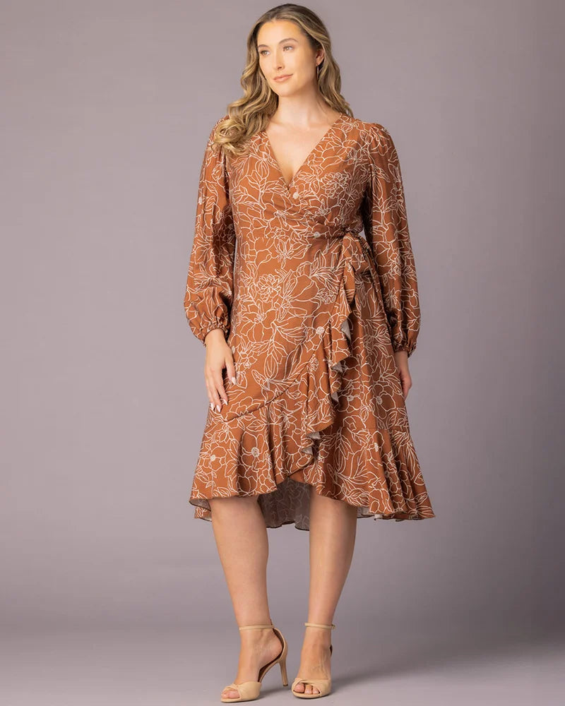 Julia Long Sleeve Wrap Dress - Sale!