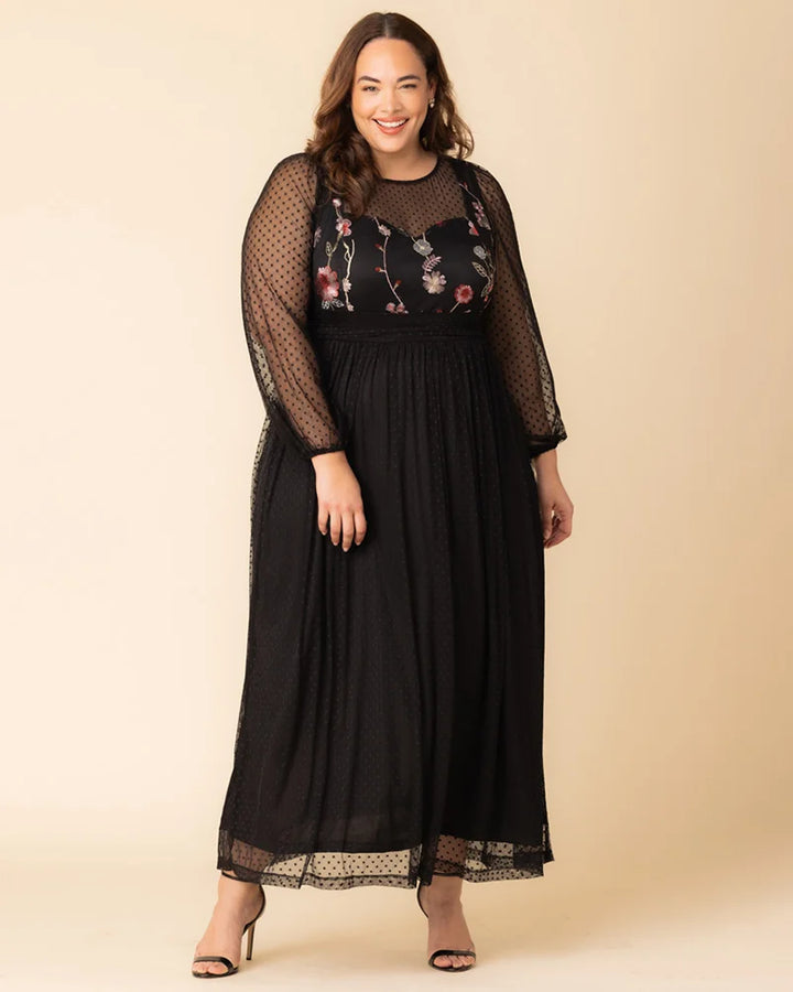 Mystique Mixed Media Evening Gown - Sale!