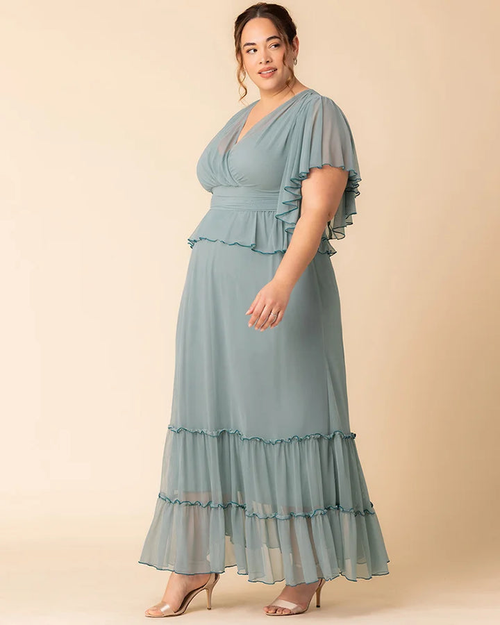 Graceful Tiered Mesh Gown - Sale!