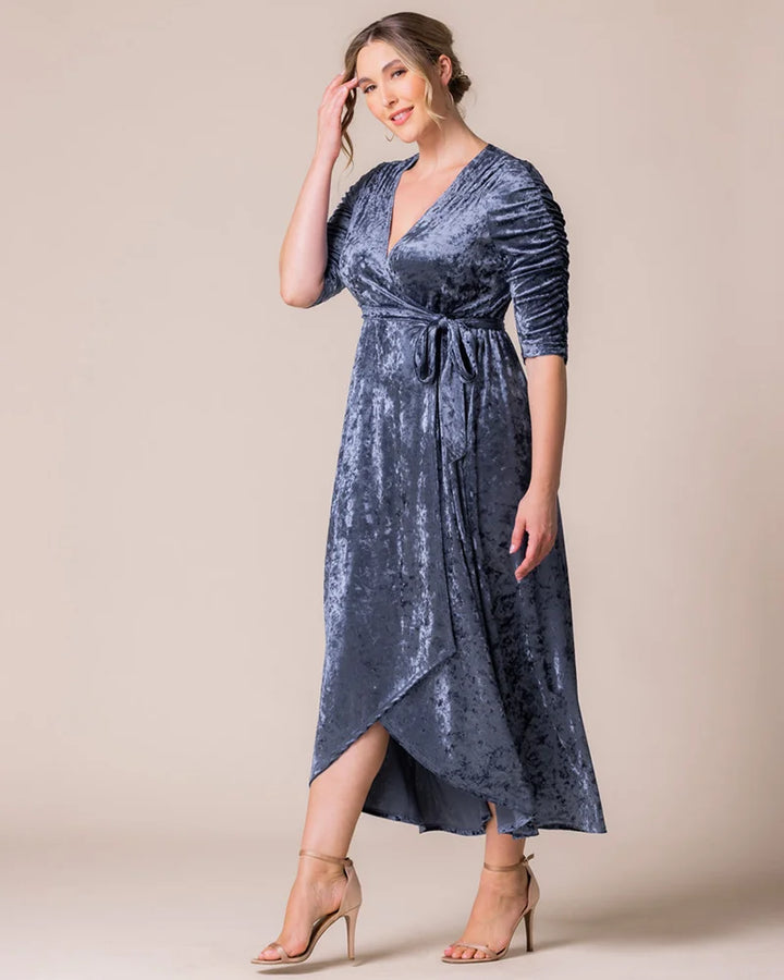 Cara Velvet Wrap Gown - Sale!
