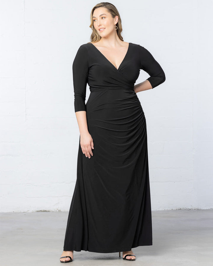 Gala Glam Evening Gown with Sleeves - Sale!