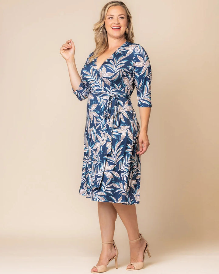 Signature Print Wrap Dress