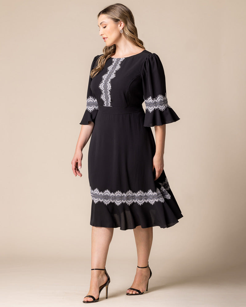 Villa Lace Trim Cocktail Dress - Sale!