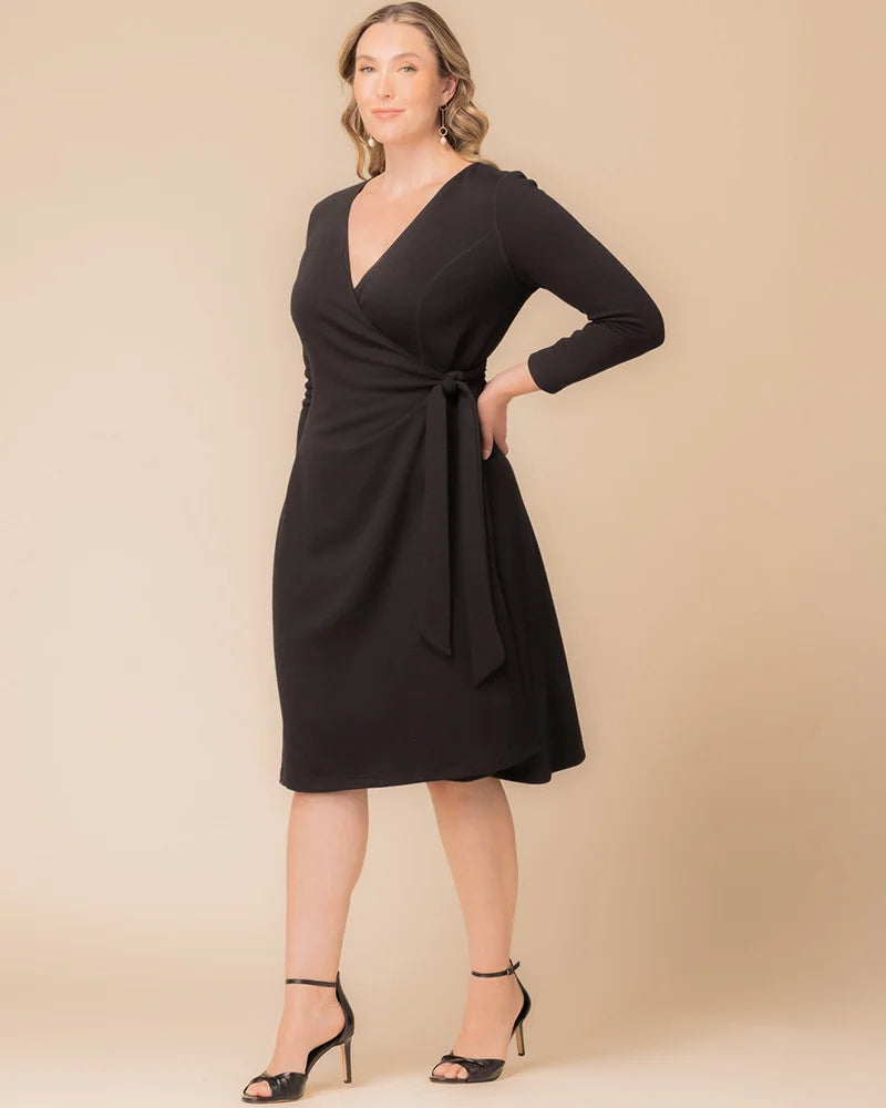 London Sweater Knit Wrap Dress - Sale!