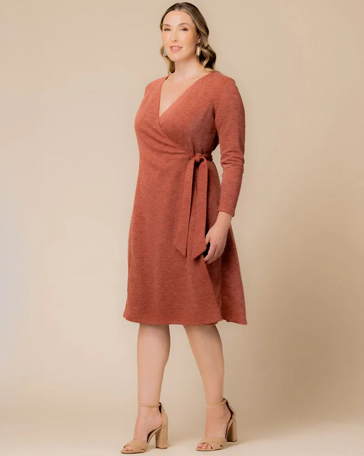 London Sweater Knit Wrap Dress - Sale!