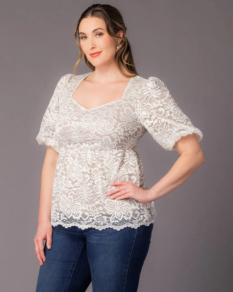 Winsome Lace Peplum Top - Sale!