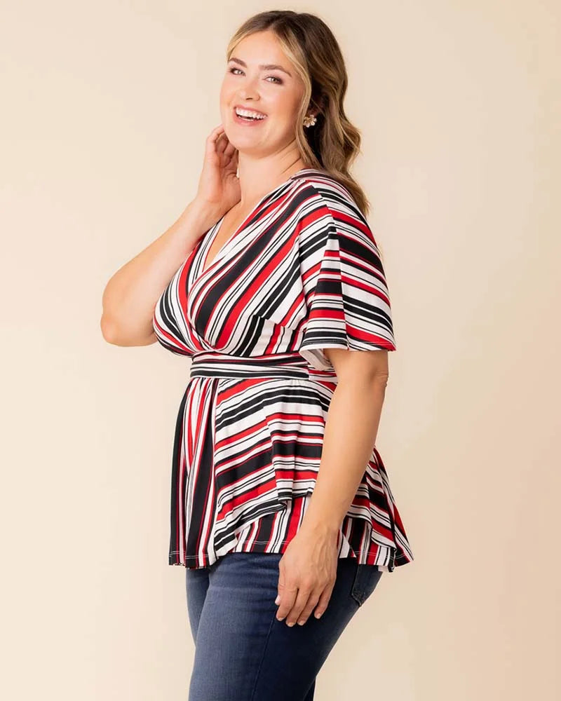 Delete - Boulevard Striped Top - Sale!