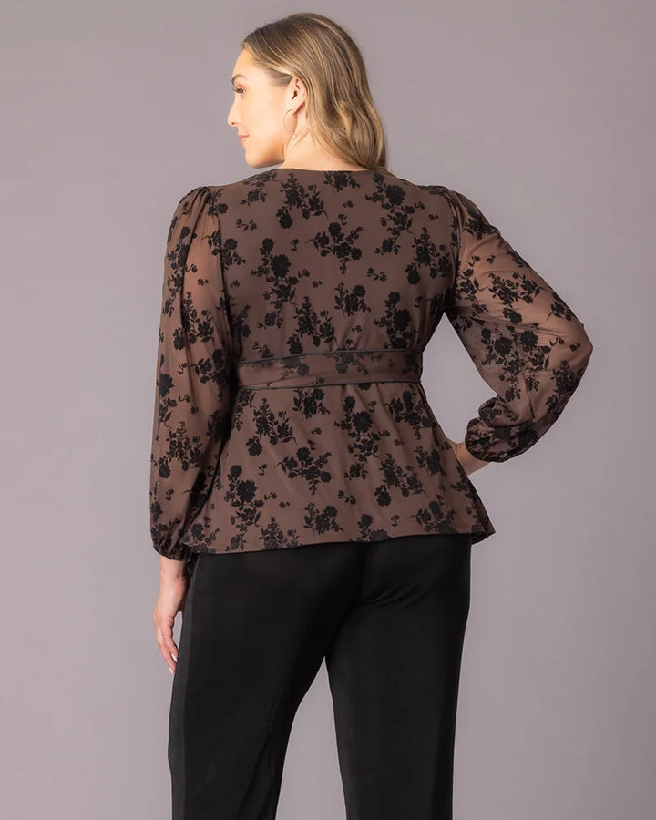 DELETE|Alissa Long Sleeve Wrap Top