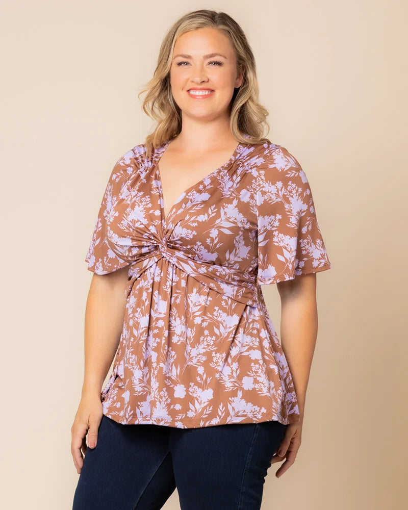 Abby Twist Front Top