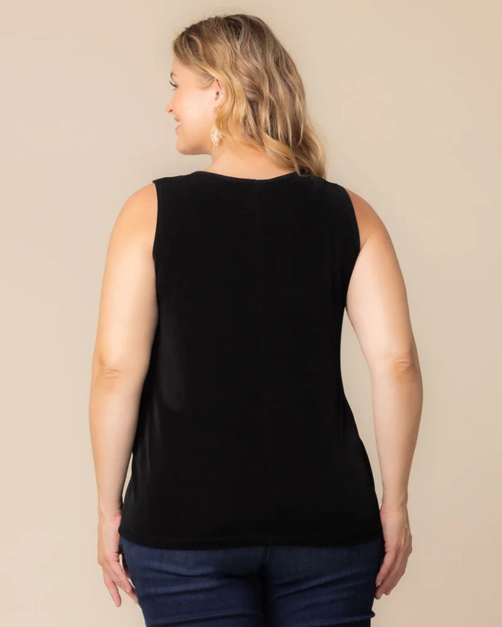 Classic Silky Sleeveless Tank Top by Vikki Vi