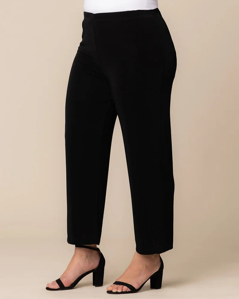Classic Petite Pull-On Straight Leg Pants by Vikki Vi