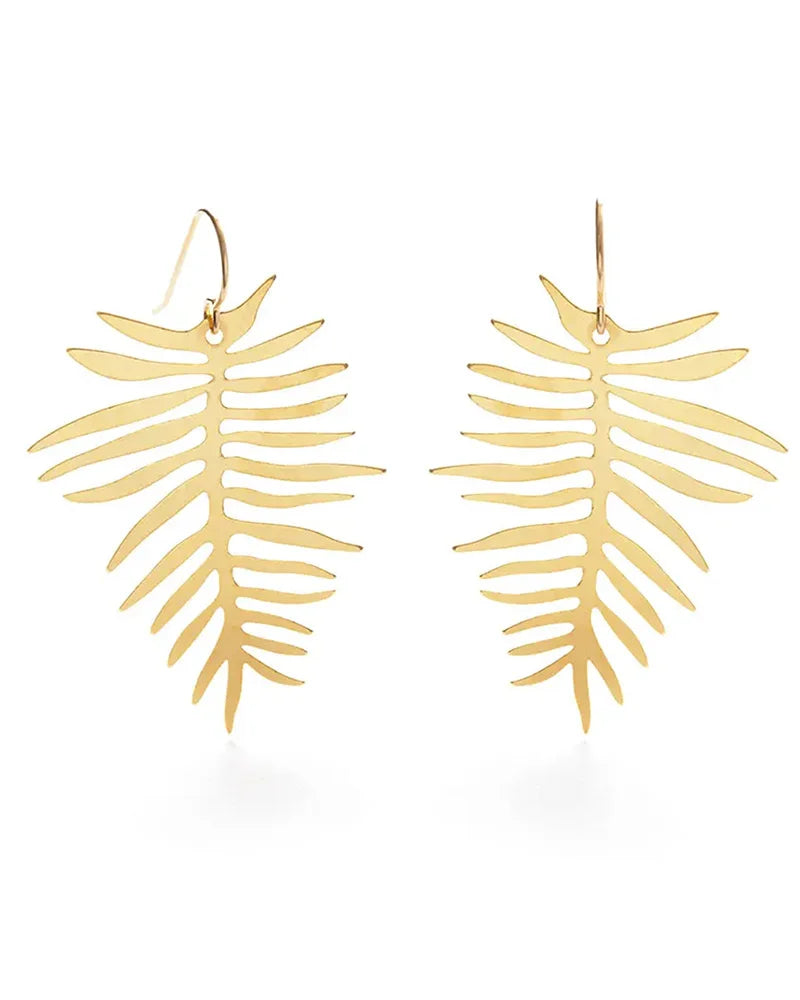 Areca Palm Drop Earrings