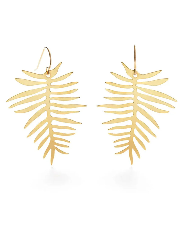 Areca Palm Drop Earrings