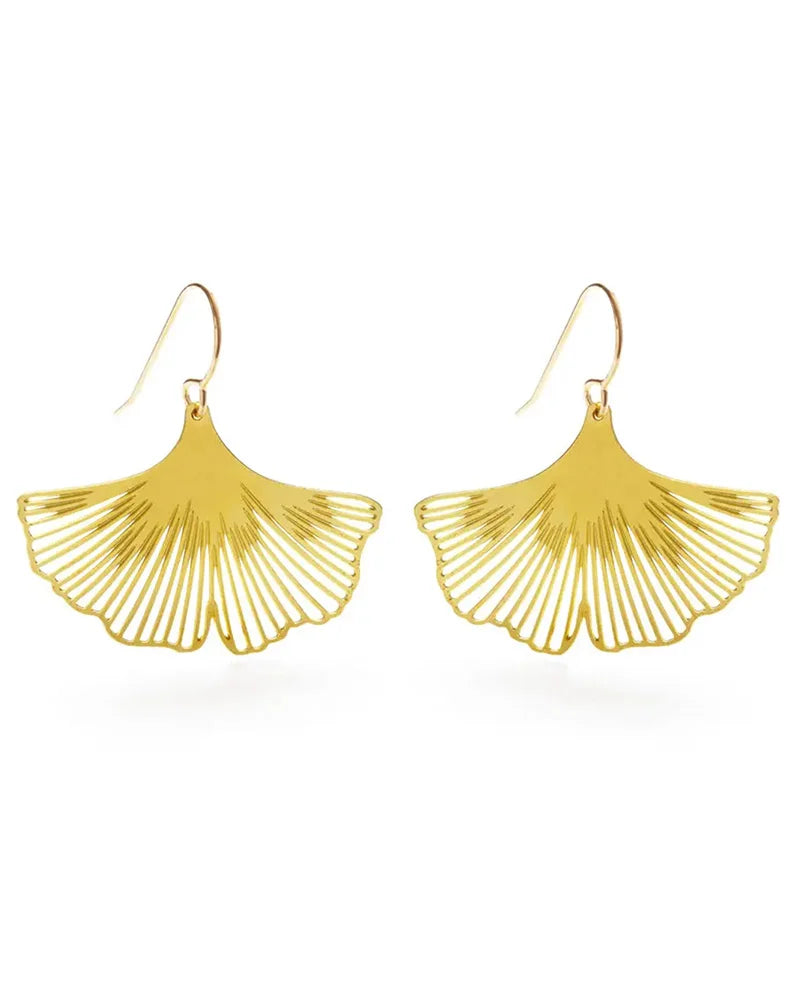 Ginkgo Leaf Earrings