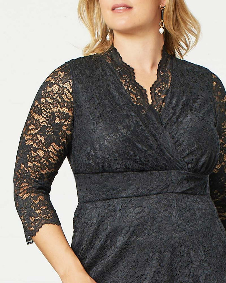 Scalloped Boudoir Lace Dress