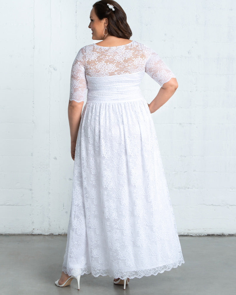 Lace Illusion Wedding Gown - Sale!