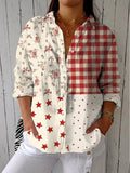 Gwen  Classic Patchwork Blouse