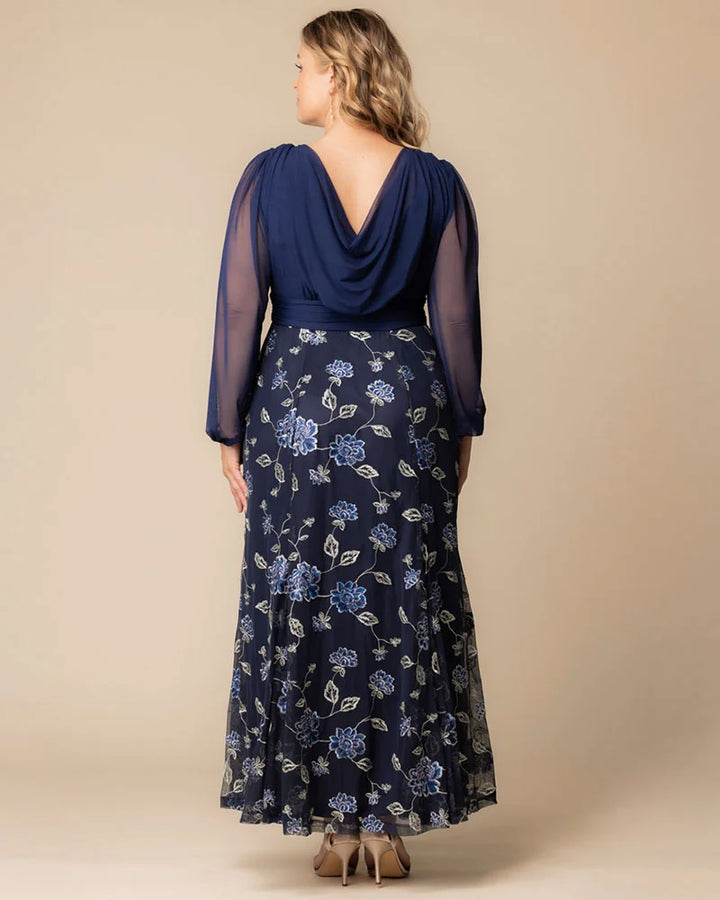 Isabella Embroidered Mesh Gown - Sale!