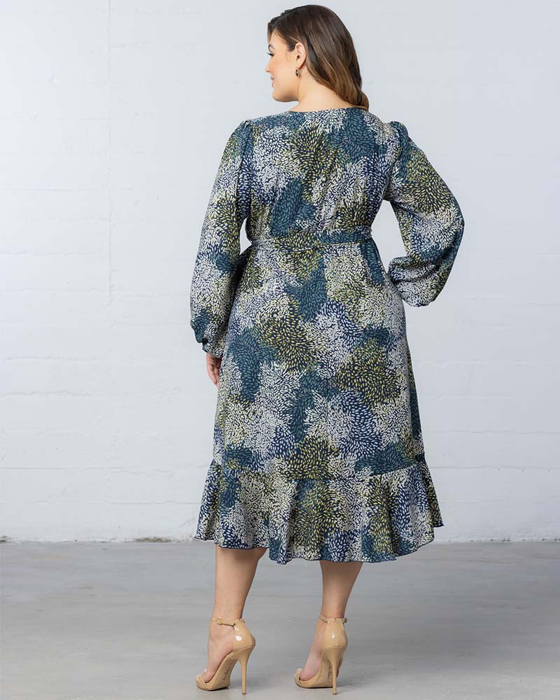 Julia Long Sleeve Wrap Dress
