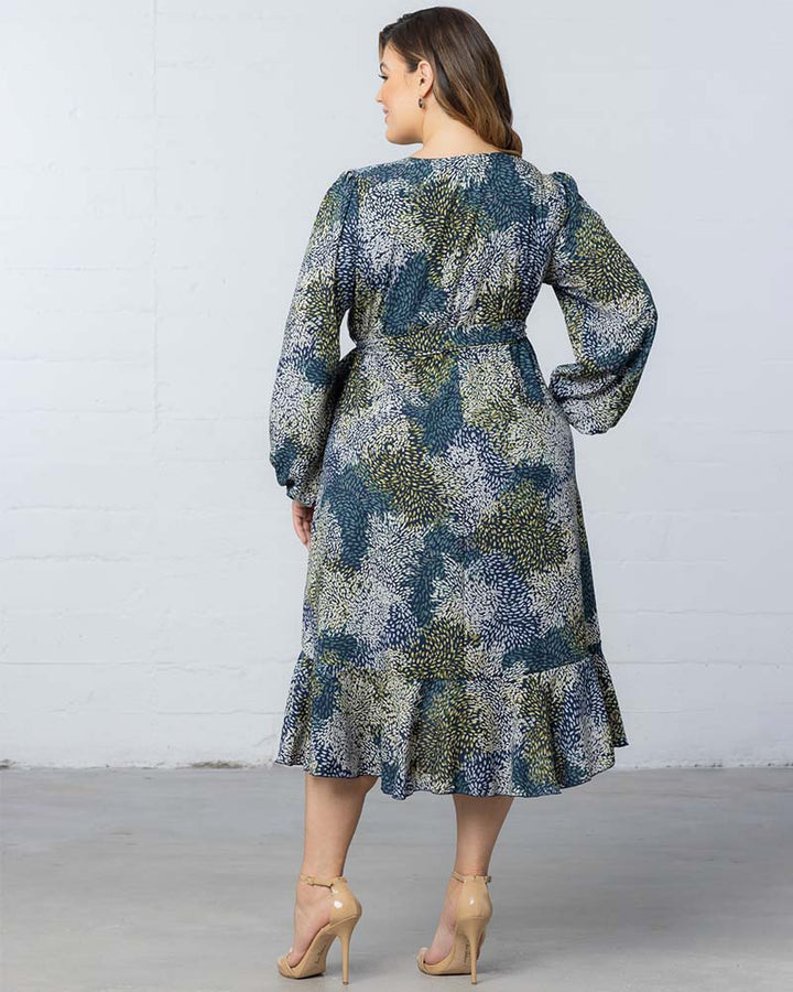 Julia Long Sleeve Wrap Dress