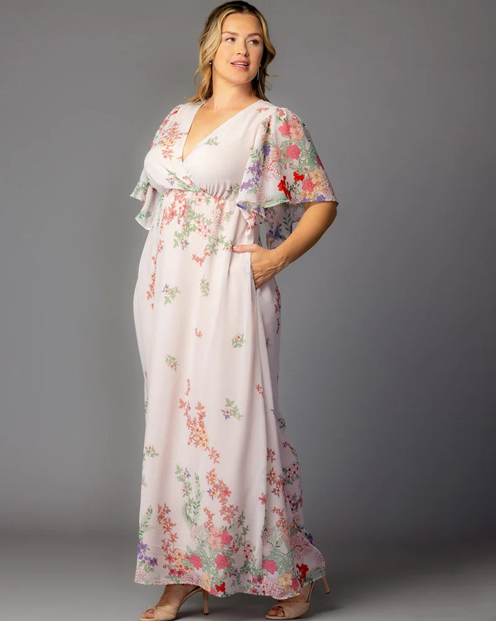 Catalina Border Print Gown
