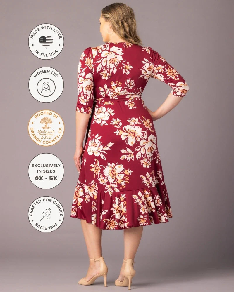 Flirty Flounce Wrap Dress - Sale!
