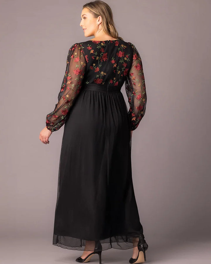 Delete - Eternal Embroidered Bodice Evening Gown