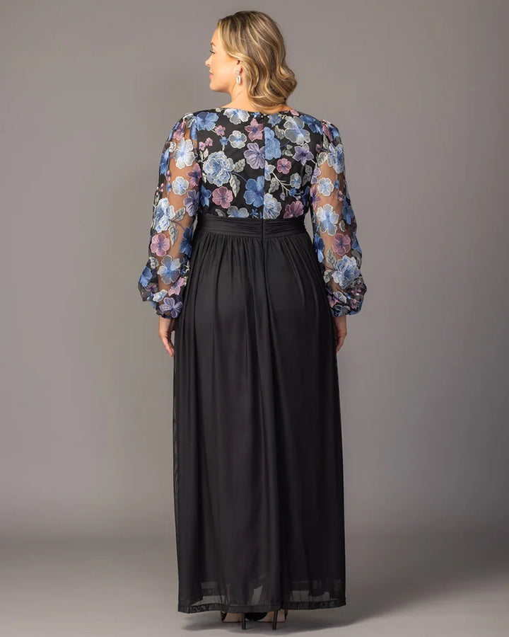 Delete - Eternal Embroidered Bodice Evening Gown