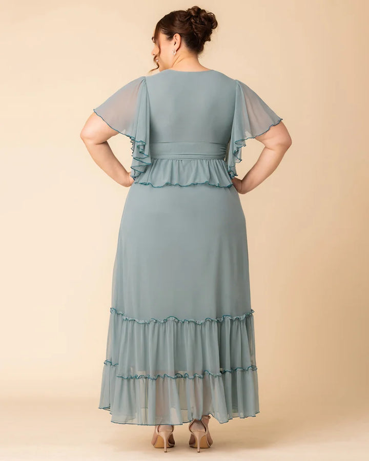 Graceful Tiered Mesh Gown - Sale!