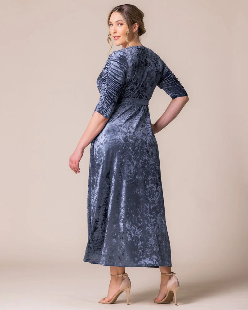 Cara Velvet Wrap Gown - Sale!