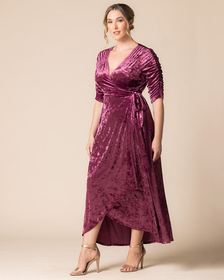 Cara Velvet Wrap Gown - Sale!