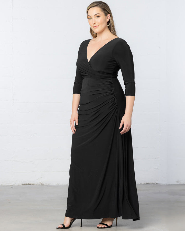 Gala Glam Evening Gown with Sleeves - Sale!