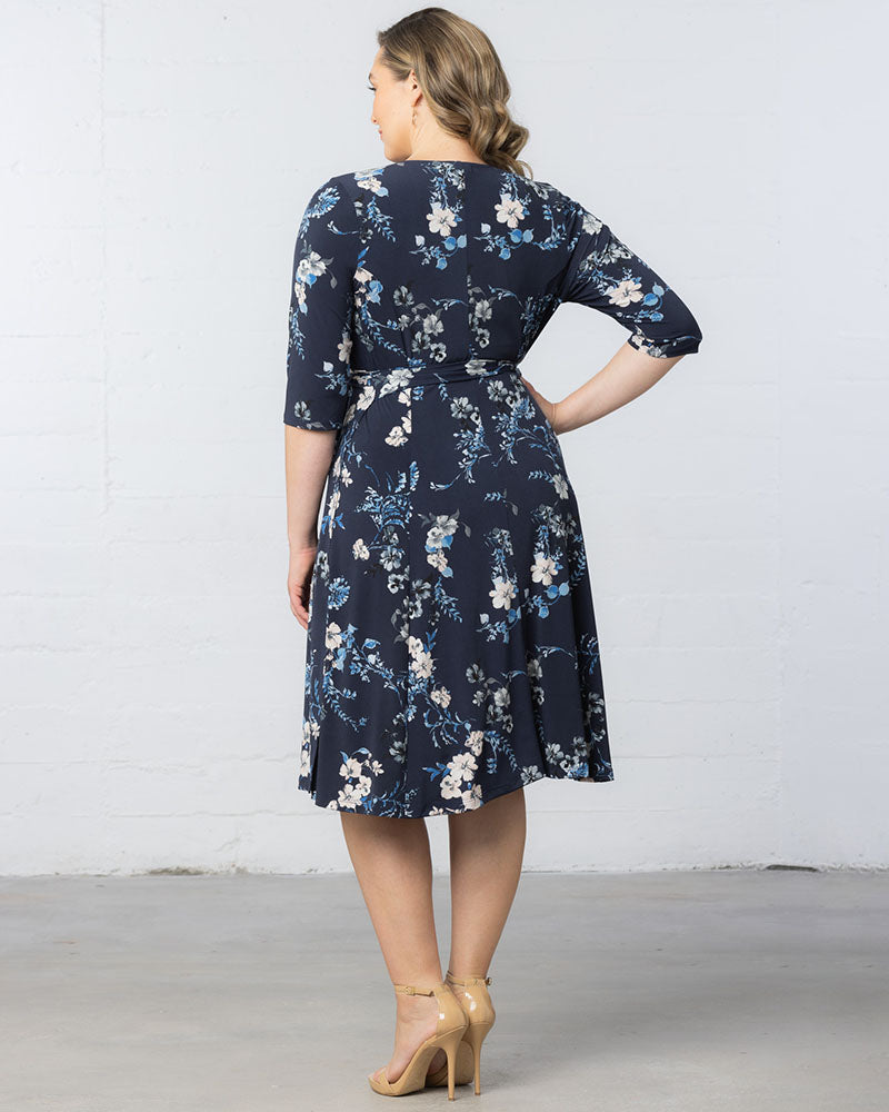 Signature Print Wrap Dress