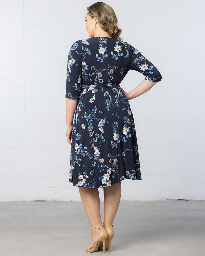 Signature Print Wrap Dress