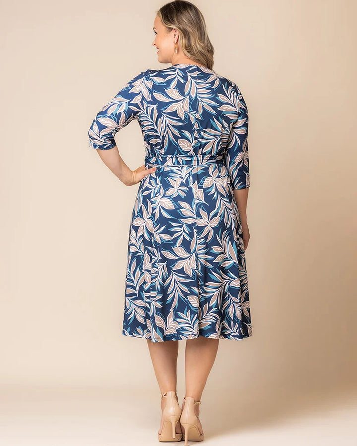 Signature Print Wrap Dress