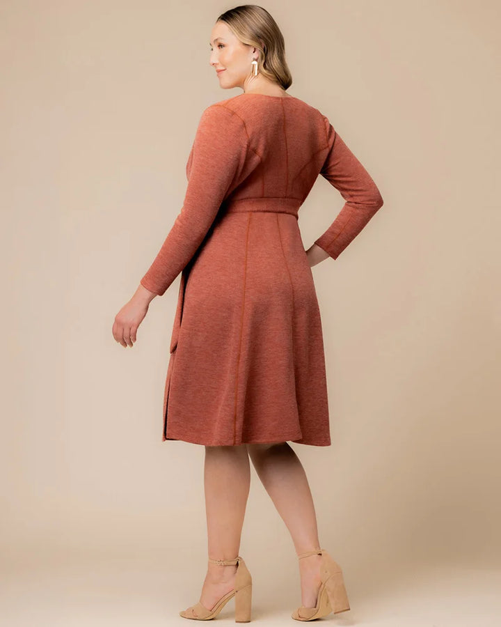 London Sweater Knit Wrap Dress - Sale!