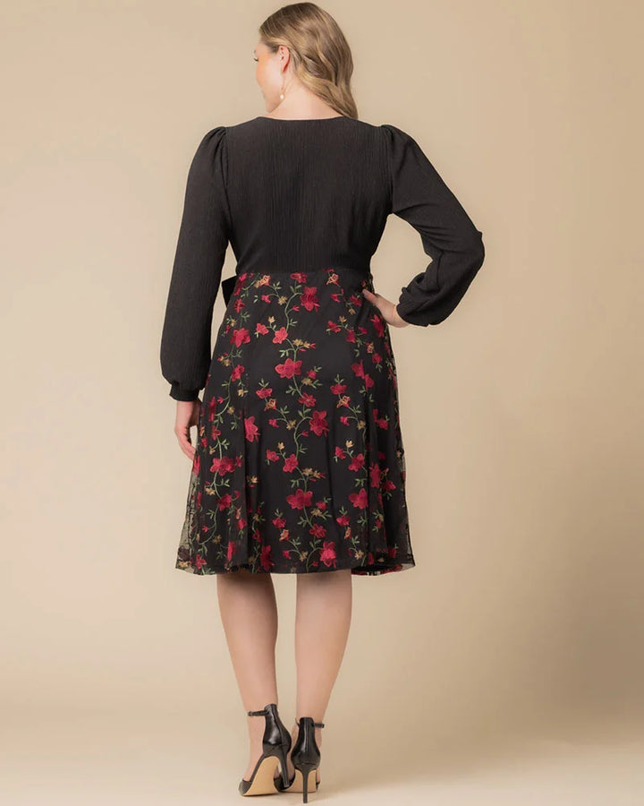 Chelsea Embroidered Midi Cocktail Dress - Sale!